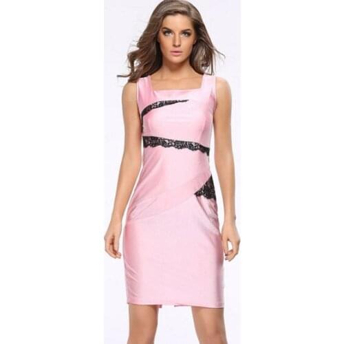 KHQWKR Pink Summer Dresses