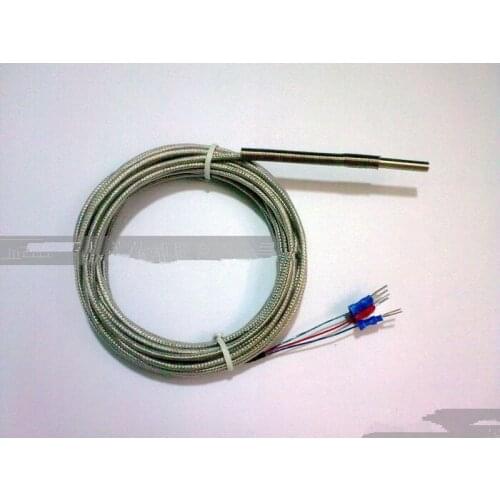Class A Pt100 RTD probe type temperature probe temperature sensor waterproof PTFE waterproof three-core cable