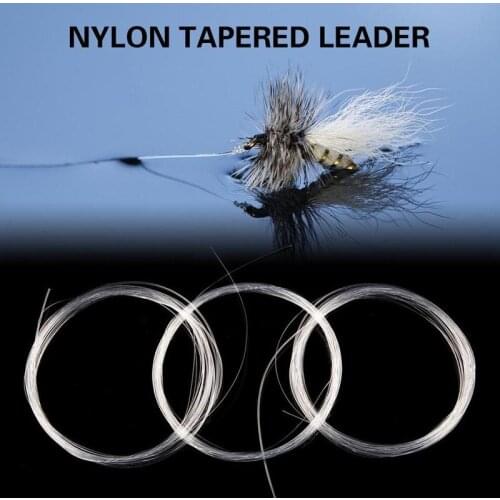 4pcs Fly Fishing Line 9FT/2.74M 0X/1X/2X/3X/4X/5X/6X Transparent Fly Line Leader Clear Nylon Line For Trout Fly Fishing Tackle
