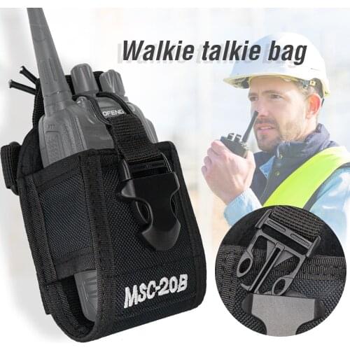 MSC-20B Nylon Pouch Bag Walkie Talkie Carry Case For KENWOOD Mototrola For Baofeng UV5R UV82 bf888S UV-3R UV6R Ham Two Way Radio