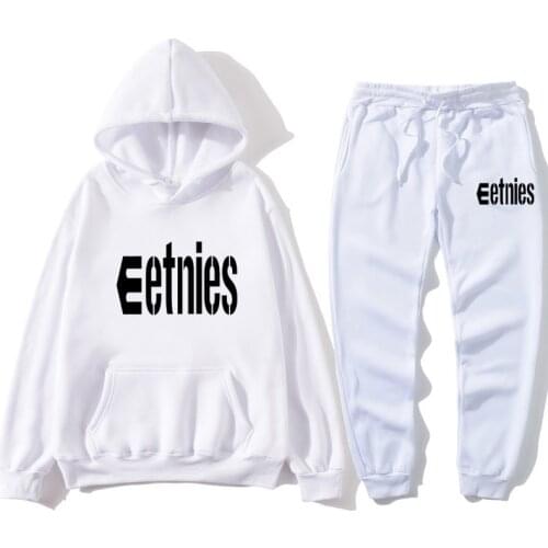 2021 New Fashion Brand Mens Sportswear Autumn Casual Mens Hoodie + Sports Pants Two-piece Hooded Sports Suit Ladies Suit