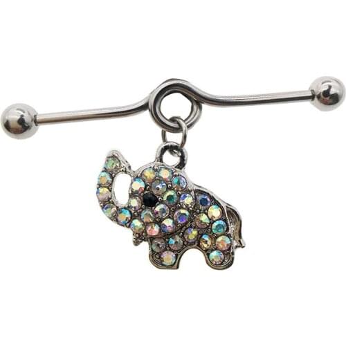 New arrival scaffold barbells surgical Stainless Steel big cross dangle industrial barbell piercing