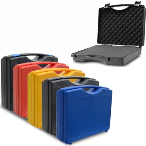 Toolbox portable plastic box Protective Safety instrument box equipment storage case With sponge 340x273x83mm