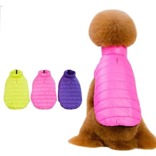 EXCELLENT ELITE SPANKER Pet Dog Cotton-Padded Clothes Dogs Clothes Coat Traction Hole Design Dog Harness Cotton-Padded Jacket