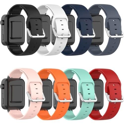 20 MM TPU Replacement Smartwatch Band Strap Silver Buckle for XIAOMI Smartwatch Band Strap Bracelet Accessories