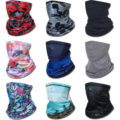 Fashion Men Women Head Face Neck Sunshade Collar Gaiter Tube Bandana Scarf Sports Headwear Scarf Dustproof Outdoor Fishing