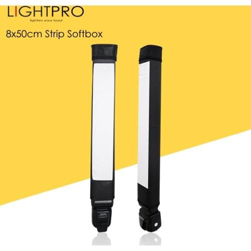 8x50cm Universal Photo Foldable Flash Reflector Strip Diffuser Bar Speedlite Softbox for Canon Nikon Sony Yongnuo Pentax Metz