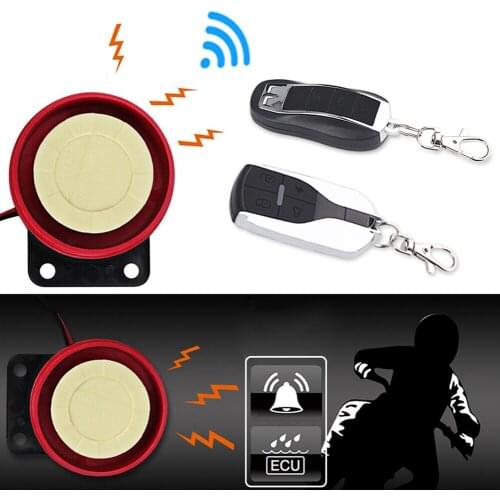Universal Scooter Motorcycle Alarm System 125dB Anti-theft Security Alarm with Remote Control Engine Start for Scooter ATV Moto