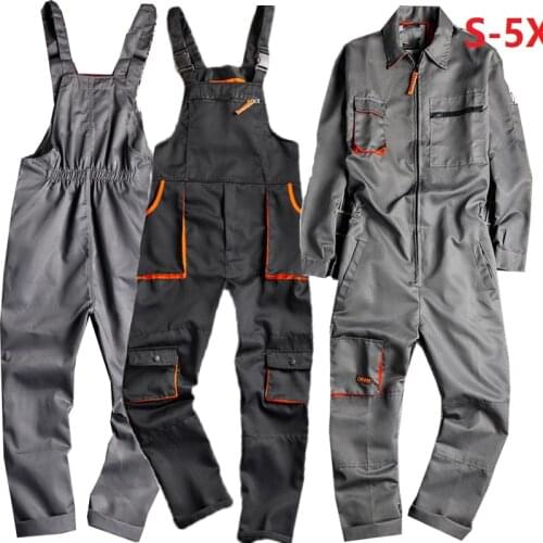 Bib Overalls Casual Work Clothing Large Size Sleeveless Bib Pants Protective Coveralls Strap Jumpsuits with Pockets Uniforms 5XL