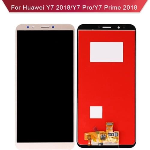 For Huawei Y7 Prime 2018 Y7 2018 LCD Display Touch Screen Glass Digitizer LDN L21 L22 L23 LX2 Y7 Pro 2018 LCD Complete Assembly