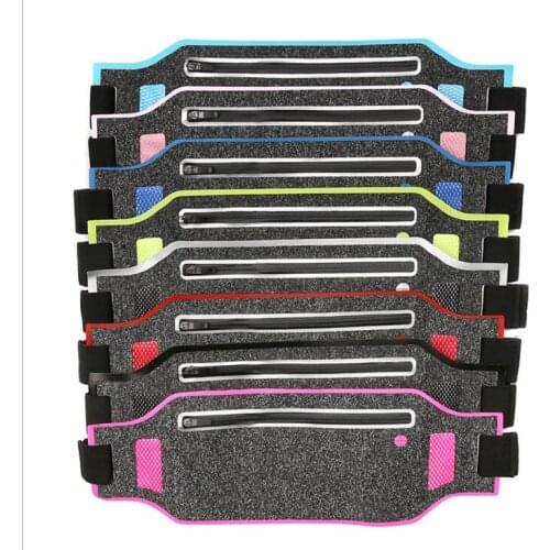 200pcs/lot Sports Running Waist Belt Jogging Gym Bag Belt Bum Bags Case Cover Holder For Mobile phone 6" Super Slim lycra fabric