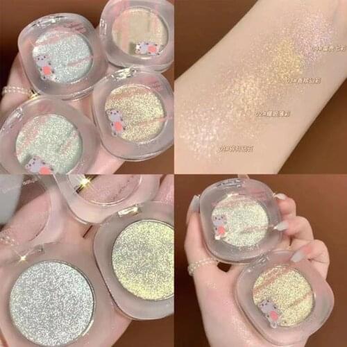Shimmer Glitter Highlighter Palette Makeup Highlight Bronzer Bomb Illuminator High Gloss Face Contour Powder Diamond Eyeshadow