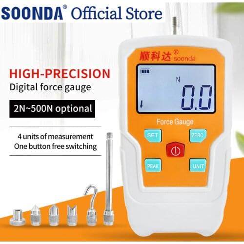 Digital Force Gauge Portable push pull force gauge dynamometer Force Measuring Instruments Pull Pressure Gauge Pull Tester meter