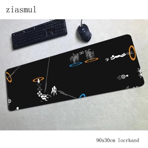 Portal 2 mouse pad 900x300x3mm mousepads anime best gaming mousepad gamer wrist rest personalized mouse pads keyboard pc pad