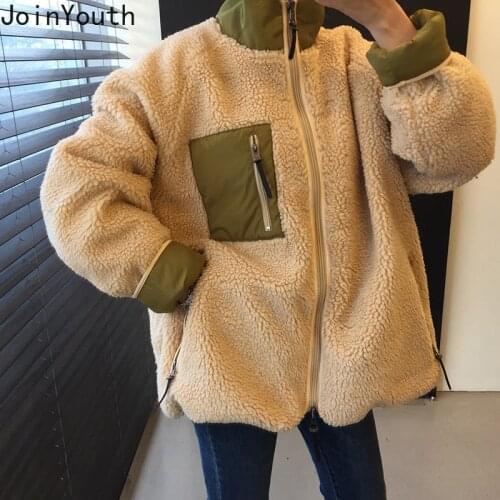JoinYouth Women's Jackets With Fur