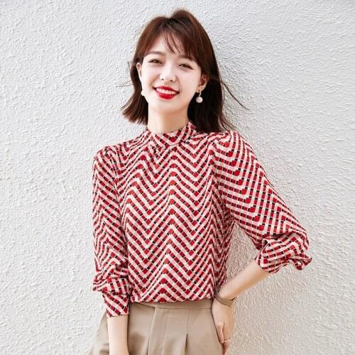 KUANGNAN Red Blouses