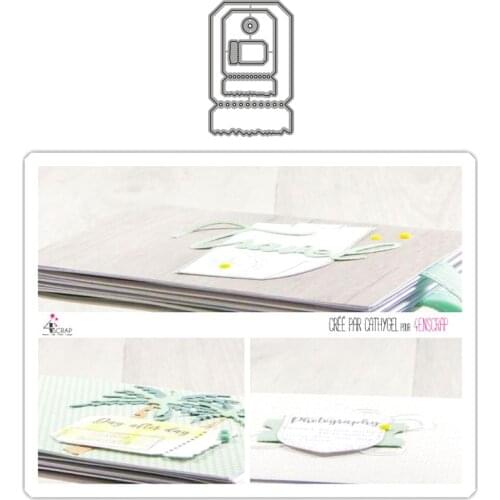 Small Rectangle Label Metal Cutting Dies for Scrapbooking Handmade Mold Cut Stencil New 2021 DIY Card Make Mould Model Craft