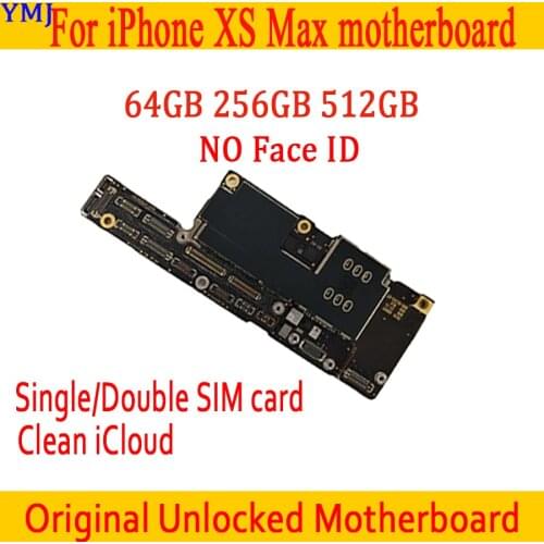 64GB 256GB 512GB For iPhone XS Max motherboard with/without Face ID Original With Full Chips IOS mainboard for iphone XS Max