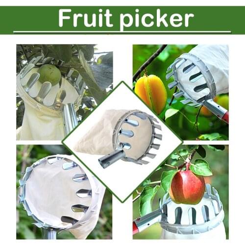 Metal Fruit Picker Orchard Gardening Apple Peach High Tree Picking Tools Fruit Catcher Collector Gardening Orchard Tools#g3