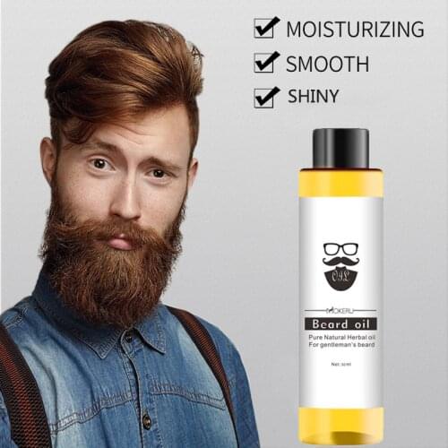 Mokeru 1 pc 30ml Barba Oil Anti Hair Loss Moisturizing Beard Growth Products Organic Beard Growth Oil For Men Beard Pro Care