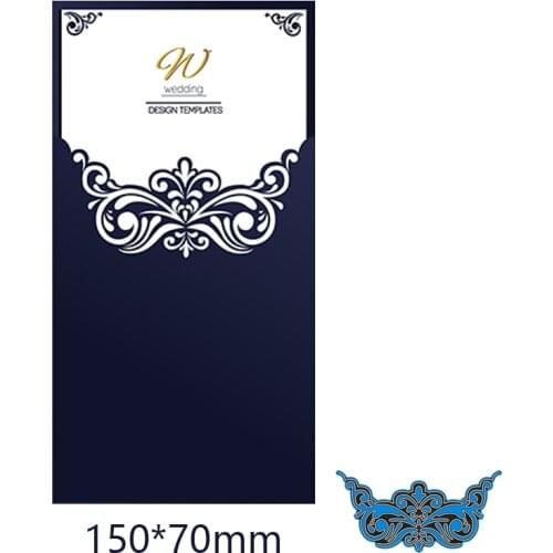 New Metal Cutting Dies Irregular Lace Frame For Card DIY Scrapbooking stencil Paper Craft Album template Dies 150*70mm
