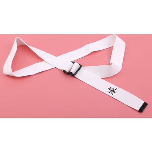 New Unisex Belts Fashion Chinese Letter Printing Design Nylon Belts Ring Button Female Belt For Men Women