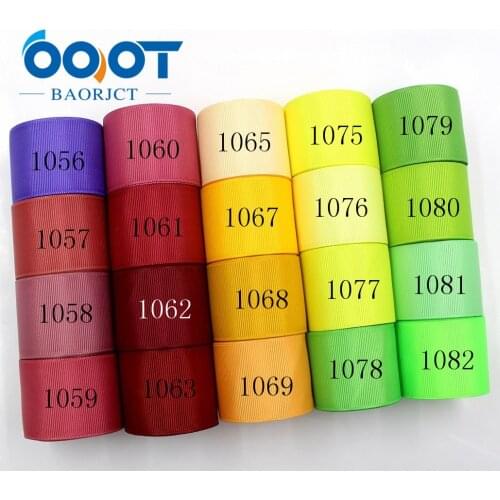 OOOT BAORJCT 181015-L38mm-6,38mm 10yards Solid Color Ribbons Thermal transfer Printed grosgrain,DIY Clothing handmade materials