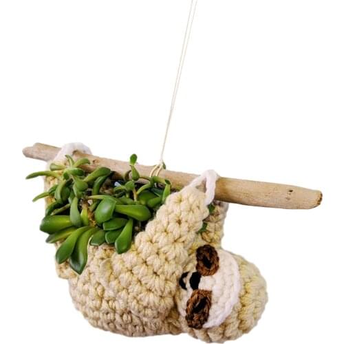 Hanging Planter Handmade Macrame Plant Hanger Flower Pot Hanger For Wall Decoration Garden Office Home Garden Flower Pot