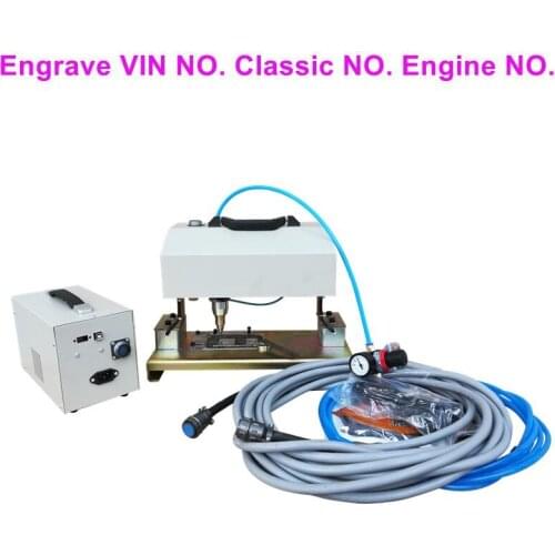 Portable dot peen pneumatic marking machine Portable Automatic nameplate dot peen marking machine 180*90mm