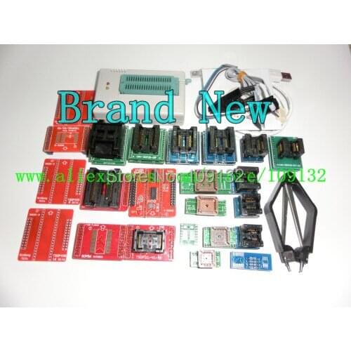 100% ORIGINAL TL866II PLUS Programmer +23 adapters + SOP8 CLIP support QFP32 SOP28 SSOP28 ALL CHIP
