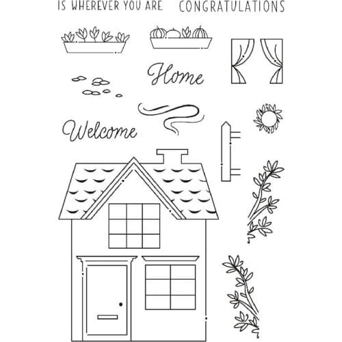 Clear home stamps for card making and scrapbooking diy crafting stamps
