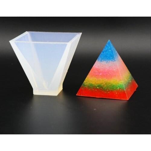 Romantic Pyramid Silicone Mould DIY Resin Decorative Mold Craft Jewelry Making Mold White wholesale