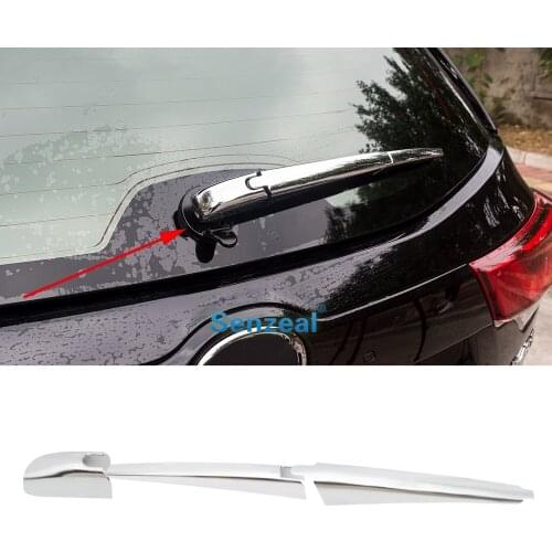 Senzeal ABS Chrome Rear Window Wiper Cover Trim Decorate For Toyota Highlander 2014 2015 2016 2017 2018 2019 Car Accessories