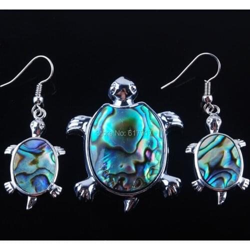 Natural New Zelanian Abalone Shell Pearl Gem Stones Turtle Beads Pendant Earrings Jewelry TQ3039