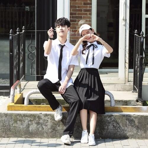 JK School uniform set Student uniform tie Sailor suit set costume Japanese school uniform Girl for Summer and autumn