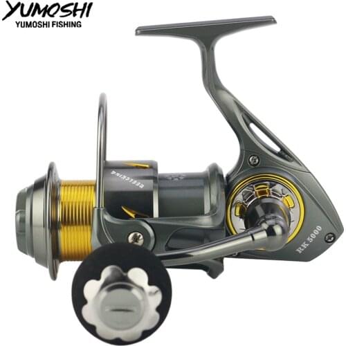 Spinning wheel fishing Reel 5000series fishing reels casting All-metal stainless Carbon brake Anti-seawater 13+1BB CNC rocker RK