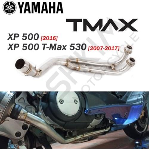 TMAX500 TMAX530 Middle Contact Mid Pipe Exhaust Full system Slip On Escape FOR Yamaha T-MAX Tmax 500 530 2008-2017