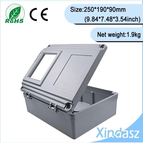XD-FA15-1)250*190*90mm(9.84*7.48*3.54inch)High quality guarantee Sealed Water-proof Diecast Aluminium Enclosure with window