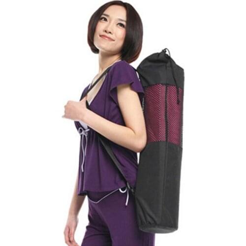 1pc Yoga Mat Backpack Portable Nylon Pilates Bag Carrier Fitness Mesh Adjustable Strap Durable Yoga Holder Sport Equipment New