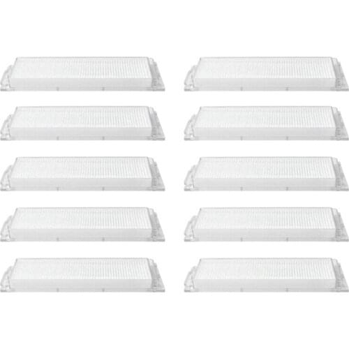 10Pcs Hepa Filter for Xiaomi Robot Vacuum Cleaner STYJ02YM Conga 3490 Viomi V2 PRO Filter V-RVCLM21B
