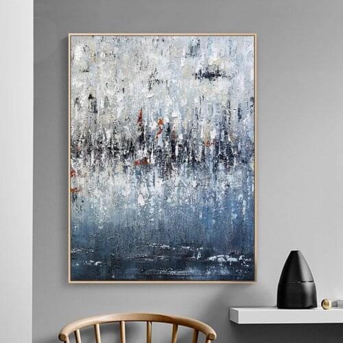 100% Hand Painted Hand Made Modern Abstract Oil Painting Wall Art Simple Persona Lcanvas Wall Painting Simple Easy Decor