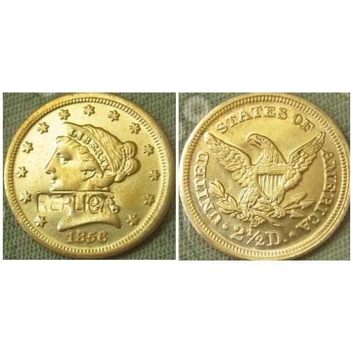 2.5 Liberty Gold 1856-S copy coins