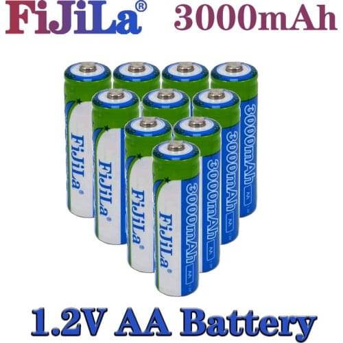 4-20pcs New AA Rechargeable Battery AA Ni-MH 1.2V 3000mAh Ni-MH 2A Pre-charged Bateria Rechargeable Batteries for Camera
