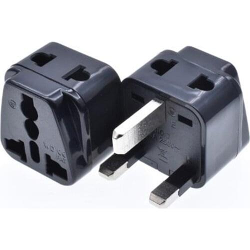 Black white copper 13A 250V UK Singapore Hong Kong Malaysia Cyprus Ghana Nigeria universal travel adaptor plug socket convertor