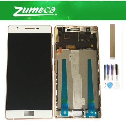 With/Without Frame 5.5Inch For Philips Xenium X818 LCD Display Screen+Touch Screen Digitizer Assembly Black White With Tape&Tool