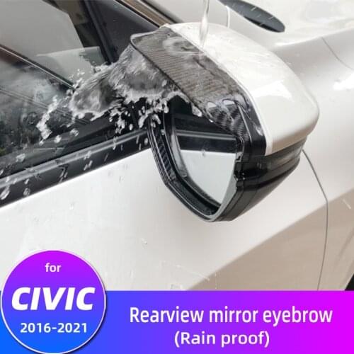 For Honda ten civic For the rain proof frame of Honda ten generation Civic rearview mirror Reversing mirror weather shield