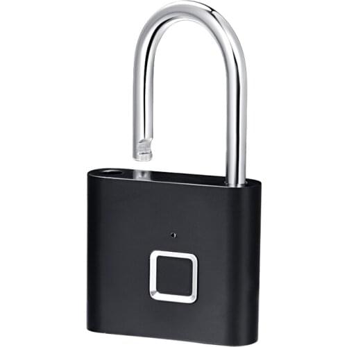 Smart Touch Fingerprint Door Lock USB Charging Keyless Padlock Fingerprint Lock Anti-theft Electric Mini Lock For Luggage Case