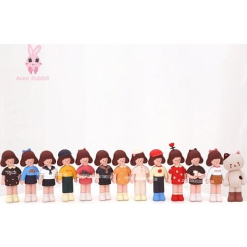 KWONI Daily Wardrobe Blind Box Toys Figures Action Surprise Box Guess Blind Bag Toys for Girls Caja Sorpresa Birthday Gift Model