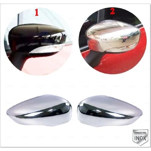 Renault Clio 4 For GRANDTOUR Chrome Mirror Cover 2 pcs STAINLESS STEEL 2012
