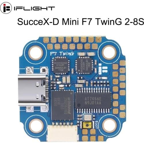 IFlight SucceX-D Mini F7 TwinG 2-8S Flight Controller (ICM20689) with Universal USB type-C connection for HD FPV system Drone